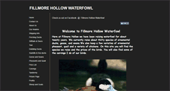 Desktop Screenshot of fillmorehollowwaterfowl.com