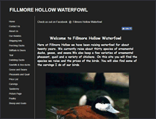 Tablet Screenshot of fillmorehollowwaterfowl.com